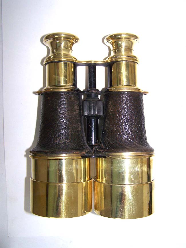 A Late 19th century pair of British Army Field Glasses signed 'Heath & Co., Crayford, London.'